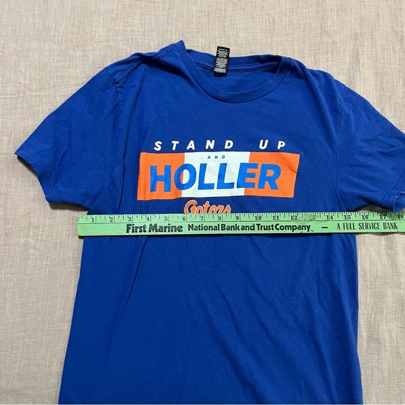 University Florida Gators Blue and Orange Stand Up Holler Student Tee Size XXS - Picture 5 of 6